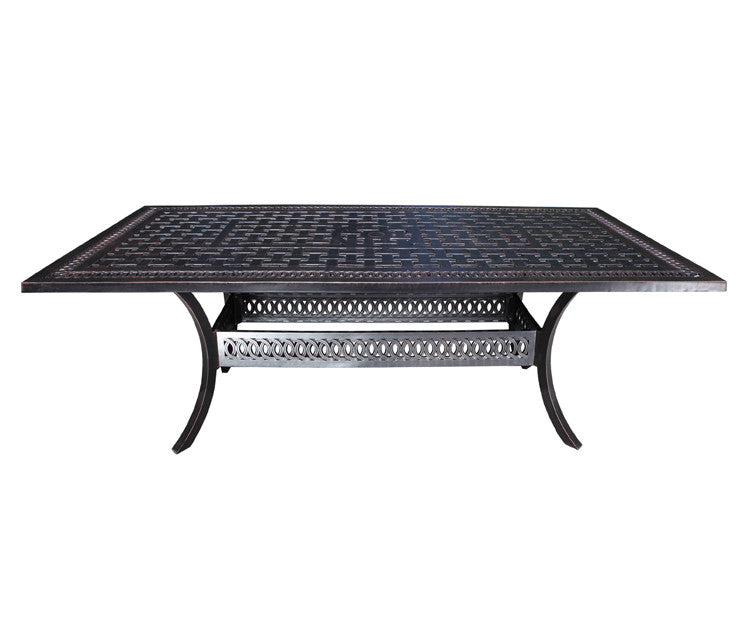 Pure Dining Table by Cabana Coast - 84" x 60" Rectangular Table - Black