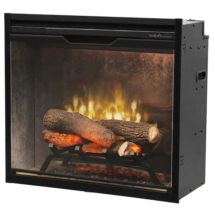 Revillusion  24" Weathered Concrete Firebox - Dimplex Electric Fireplace
