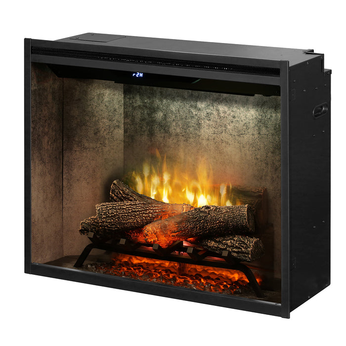 Revillusion  30" Weathered Concrete Firebox - Dimplex Electric Fireplace