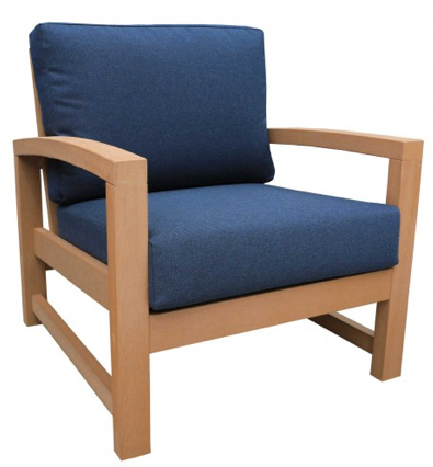 Cabana Coast Savannah Deep Seat Chair. Sol Teak Outdoor Patio Furniture.