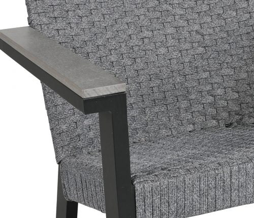 Cast Aluminium Adirondack Chair Black