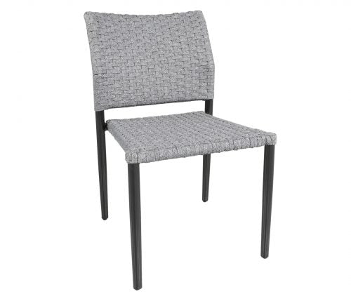Cast Aluminium Dining Side Chair Black