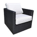 York Deep Seat Lounge Chair by Cabana Coast - Black