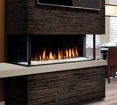 Marquis' Enclave Gas fireplace with glass ember bed
