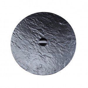 Venice Round Outdoor Firepit Cover by Cabana Coast - Black