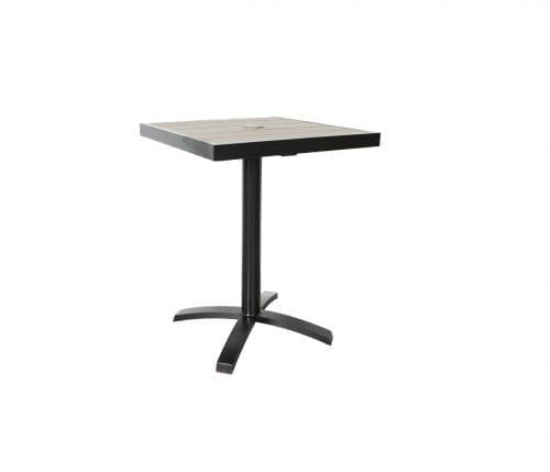 Bay 24″ Square Dining Table - Black