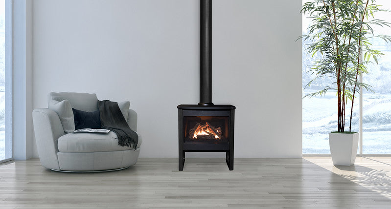Madrona Contemporary Freestanding Gas Fireplace