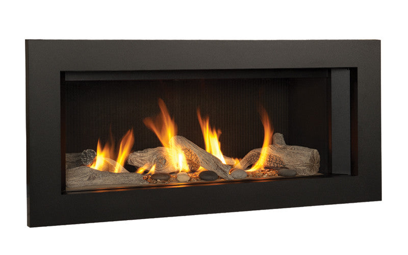 Valor Direct Vent L1 Linear Series Gas Fireplace - Driftwood Set