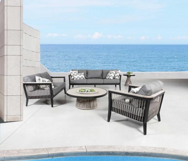 Cove Collection by Cabana Coast. Rope Deep Seat Grouping.