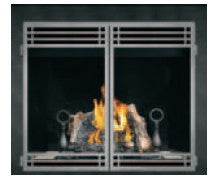 Napoleon HD40 Clean Face Gas Fireplace With Double Doors