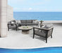 Cabana Coast Cove Sectional with Slipper Chair. Conversational Grouping.