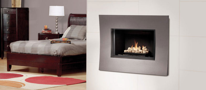 Marquis direct vent gas fireplace safe for bedroom applications