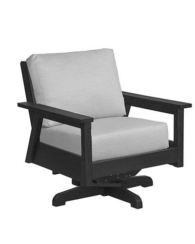 Tofino Swivel Deep Seat Chair- Black 14