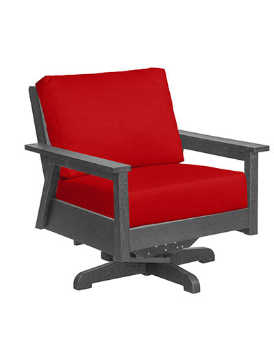 Tofino Swivel Deep Seat Chair Slate Grey 18