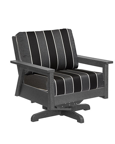 Tofino Swivel Deep Seat Chair Slate Grey 18