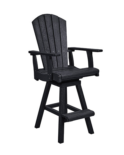 C25 Addy Swivel Pub Arm Chair